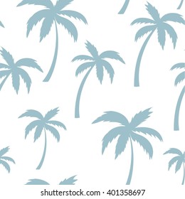 Vector seamless pattern with palm trees