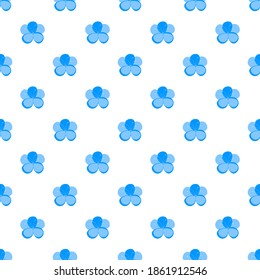 Vector seamless pattern with pansy flowers. Design for fashion, fabric and all prints on white background color