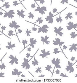 vector seamless pattern with parsley sprigs on a white background. it can be used as wallpaper, background, print, textile design, notebooks, phone cases, packaging paper, and more.