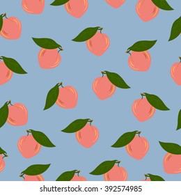 vector seamless pattern peach