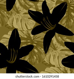  Vector Seamless Pattern with Philippine Flowers