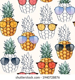 パイナップル サングラス のイラスト素材 画像 ベクター画像 Shutterstock