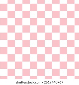 Vector seamless pattern of pink checkered