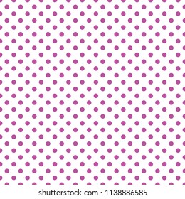 Vector seamless pattern, pink polka dots background