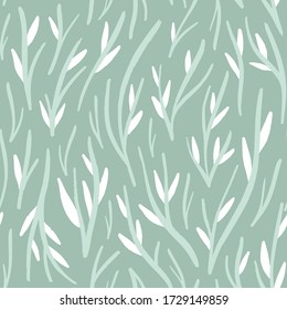 Vector seamless pattern with plants. Background for packaging, textiles, cover art, Wallpaper