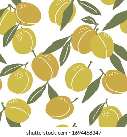 Botanical Lemon Watercolor Stock Illustration 755332069