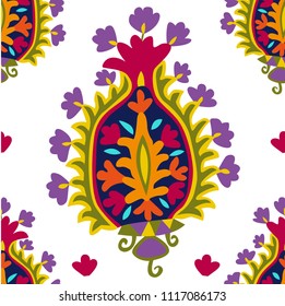 Vector seamless pattern with pomegranate. 1