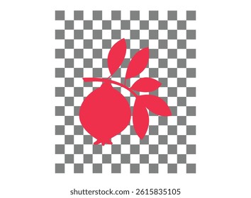 Vector seamless pattern with pomegranate. Pomegranate Flat Design Turkey Icon. Whole and sliced fresh fruit whole and sliced Pomegranate colorful icon.