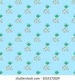 Vector seamless pattern with potatod