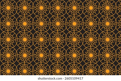 Vector seamless pattern. Premium  geometric background in the arabesque design. Repeat texture of ethnic ornaments.