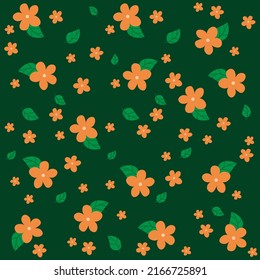 Vector seamless pattern. Pretty pattern in small flower. Small white flowers. Pale green background. Ditsy floral background. The elegant the template for fashion prints.