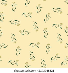 Vector seamless pattern. Pretty pattern in small flowers. The elegant the template for fashion prints. Stock vector