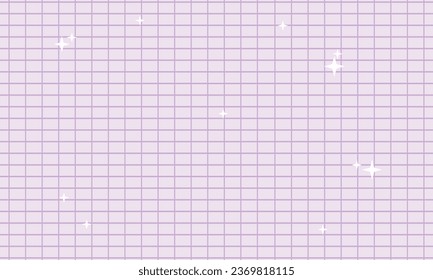 Vector seamless pattern purple stripes and star background