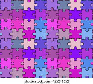 vector seamless pattern puzzle