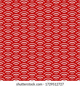 Vector seamless pattern in random circles.