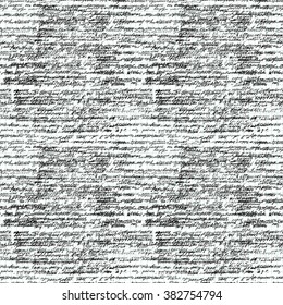 Vector seamless pattern with real hand written text on endless copybook paper sheet grid. Lectures archives science. Natural hand writing style. Endless pattern with handwriting text. Calligraphic.