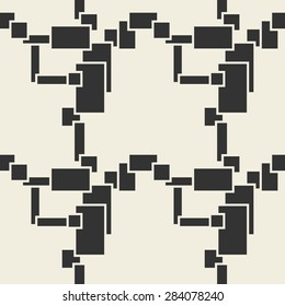 Vector seamless pattern. Rectangles