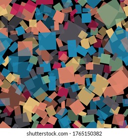 Vector Seamless Pattern of Rectangular Shapes in Muted Fawn Colors. It Can Be Used in Design Solutions and Textile Production