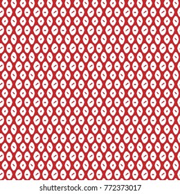 Vector seamless pattern. Red background. Christmas wrapping paper design.