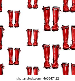 hunter wellies pattern