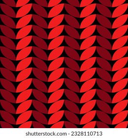 Vector of Seamless Pattern of Red knitting. pattern for cloth, wrapping paper, fashion, decoration, card, background.