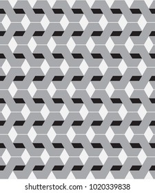 Vector seamless pattern. Regular abstract striped texture. Geometric pattern of zigzag lines.
