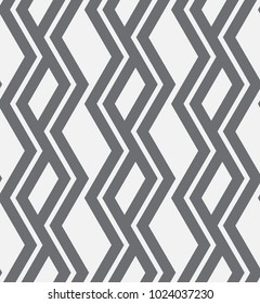 Vector seamless pattern. Regular abstract striped texture. Geometric pattern of zigzag lines.