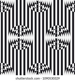  Vector seamless pattern. Regular abstract striped texture. Geometric pattern of straight lines.