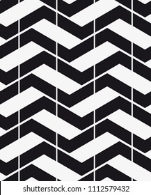 Vector seamless pattern. Regular abstract striped texture. Geometric pattern of zigzag lines.