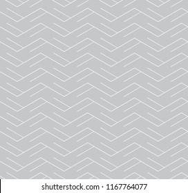  Vector seamless pattern. Regular abstract striped texture. Geometric pattern of zigzag lines.