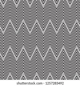  Vector seamless pattern. Regular abstract striped texture. Geometric pattern of zigzag lines.