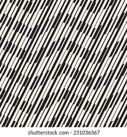 Vector seamless pattern. Regular abstract zigzag texture. Hatching of different thicknesses with slight tilt