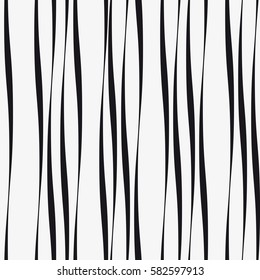 Vector seamless pattern. Regular abstract striped texture. Geometric pattern of wavy lines.