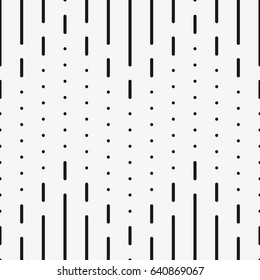 Vector seamless pattern. Regular abstract striped texture. Straight dotted lines.