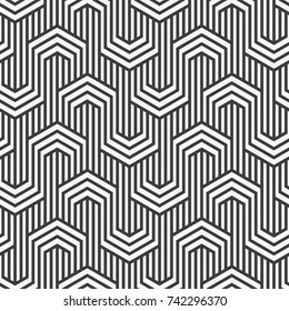 Vector seamless pattern. Regular abstract striped texture. Geometric pattern of straight lines.