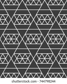 Vector seamless pattern. Regular abstract striped texture. Geometric pattern of straight lines.