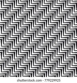 Vector seamless pattern. Regular abstract striped texture. Geometric pattern of zigzag lines.