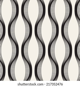 Vector seamless pattern with regular grid. Modern stylish texture. Repeating monochrome background