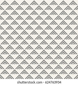 Vector seamless pattern. Regularly repeating geometric tiles of striped triangles. Abstract geometric background.
