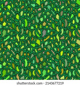 Vector seamless pattern. Repeatable texture with hand drawn wavy strokes. Artistic background.