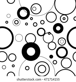 Vector seamless pattern with repeating circles. Regular hipster background. Minimalistic ornament