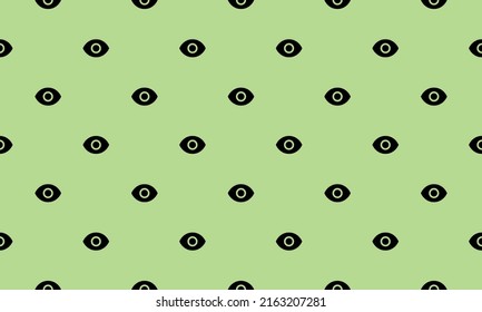 Vector seamless pattern. Repeating eye shapes. Vector illustration
