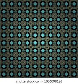 Vector seamless pattern. Repeating geometric gray, black and blue tiles. Trendy contemporary graphics. Modern stylish texture.