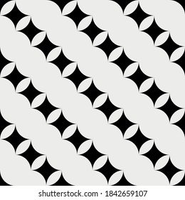  Vector seamless pattern. Repeating geometric tiles with a grid of rhombuses.