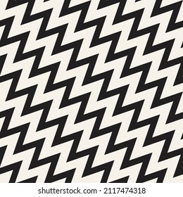 Vector seamless pattern. Repeating geometric elements. Stylish monochrome background design.