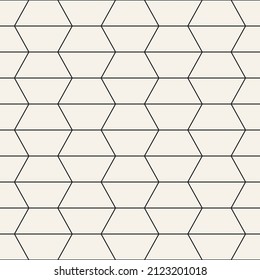 Vector seamless pattern. Repeating geometric elements. Stylish monochrome background design.