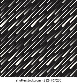 Vector seamless pattern. Repeating geometric elements. Stylish monochrome background design.