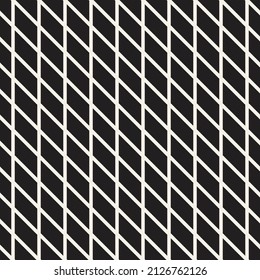 Vector seamless pattern. Repeating geometric elements. Stylish monochrome background design.