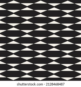 Vector seamless pattern. Repeating geometric elements. Stylish monochrome background design.