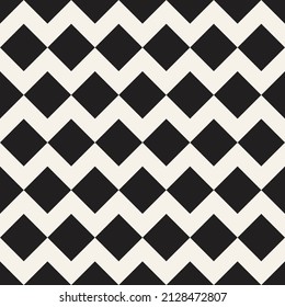 Vector seamless pattern. Repeating geometric elements. Stylish monochrome background design.